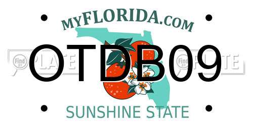 OTDB09 Florida License Plate