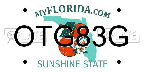 OTG83G Florida License Plate