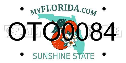 OTO0084 Florida License Plate
