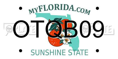 OTQB09 Florida License Plate