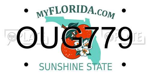 OUG779 Florida License Plate
