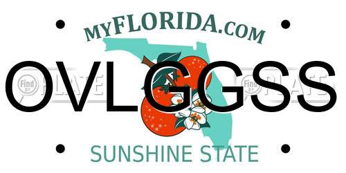 OVLGGSS Florida License Plate