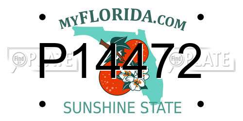 P14472 Florida License Plate