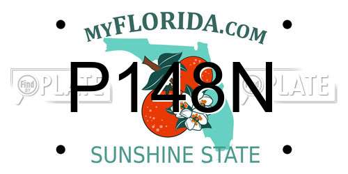 P148N Florida License Plate
