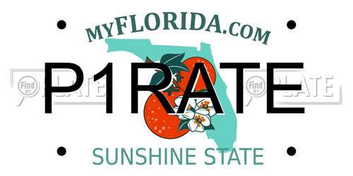 P1RATE Florida License Plate