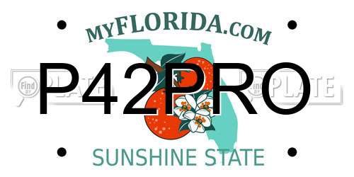 P42PRO Florida License Plate