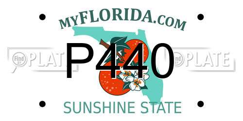 P440 Florida License Plate