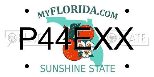 P44EXX Florida License Plate