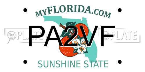 PA2VF Florida License Plate