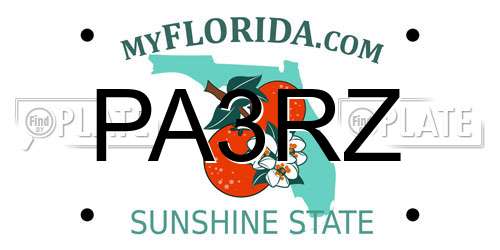 PA3RZ Florida License Plate