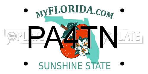 PA4TN Florida License Plate