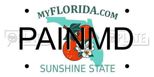 PAINMD Florida License Plate