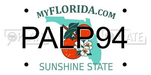 PALP94 Florida License Plate