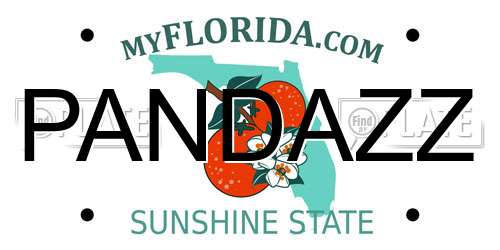 PANDAZZ Florida License Plate