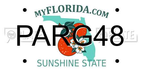 PARG48 Florida License Plate