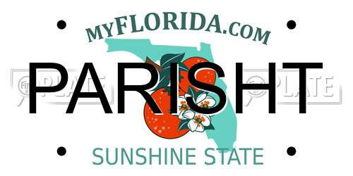 PARISHT Florida License Plate