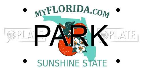PARK Florida License Plate