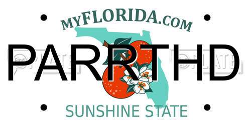 PARRTHD Florida License Plate