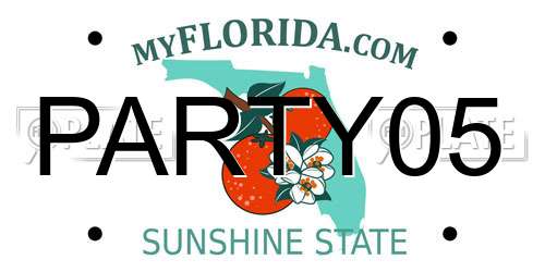 PARTY05 Florida License Plate