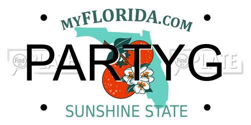 PARTYG Florida License Plate