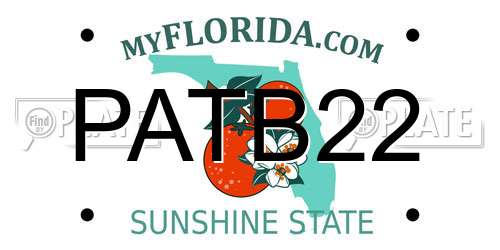 PATB22 Florida License Plate