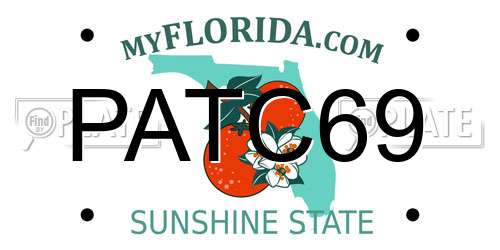 PATC69 Florida License Plate