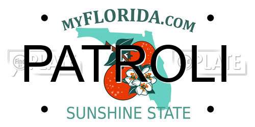 PATROLI Florida License Plate