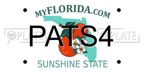 PATS4 Florida License Plate