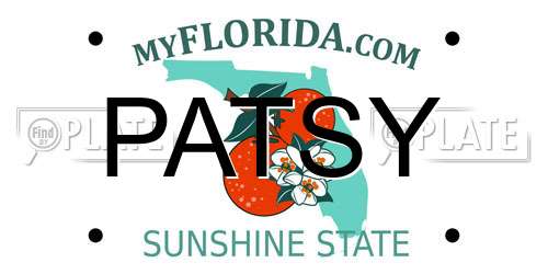 PATSY Florida License Plate