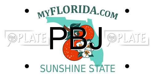 PBJ Florida License Plate