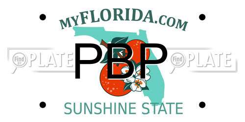 PBP Florida License Plate