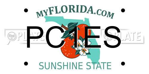 PC1ES Florida License Plate