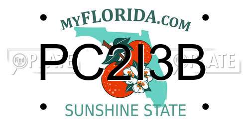 PC2I3B Florida License Plate