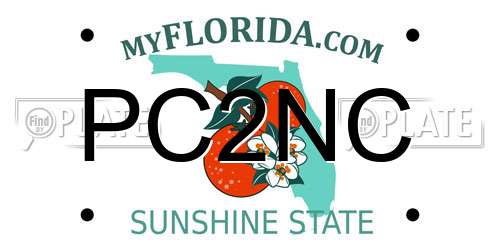 PC2NC Florida License Plate