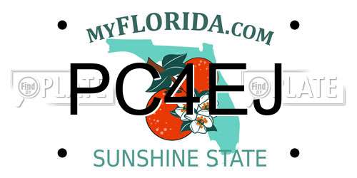 PC4EJ Florida License Plate