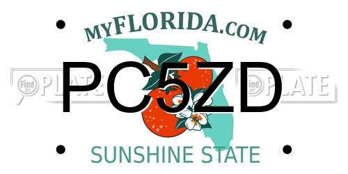 PC5ZD Florida License Plate