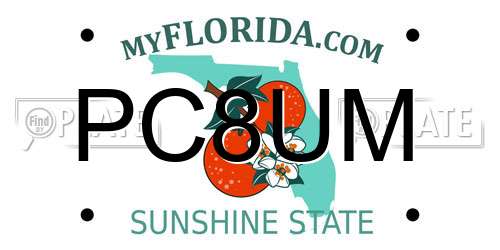 PC8UM Florida License Plate
