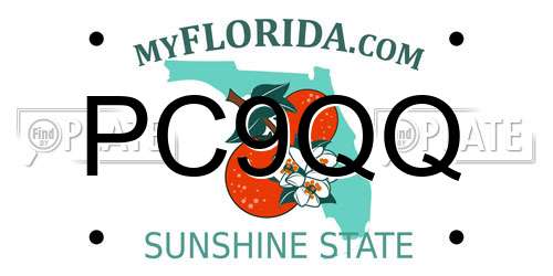 PC9QQ Florida License Plate