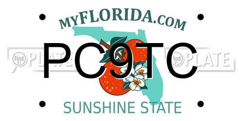 PC9TC Florida License Plate