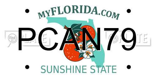 PCAN79 Florida License Plate