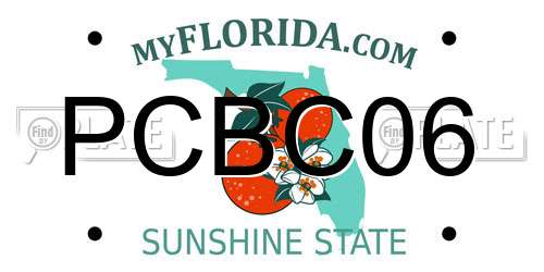 PCBC06 Florida License Plate