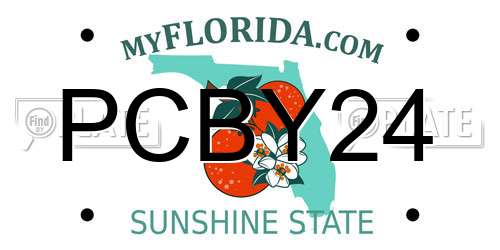 PCBY24 Florida License Plate