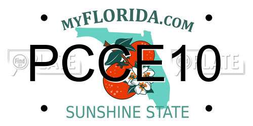 PCCE10 Florida License Plate