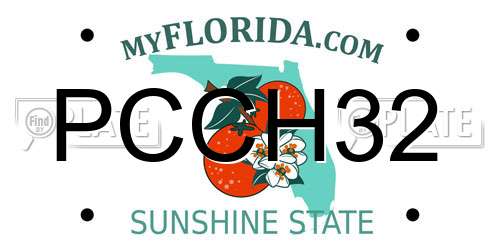 PCCH32 Florida License Plate