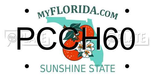 PCCH60 Florida License Plate