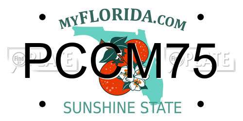 PCCM75 Florida License Plate