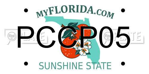 PCCP05 Florida License Plate