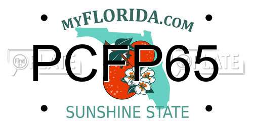 PCFP65 Florida License Plate