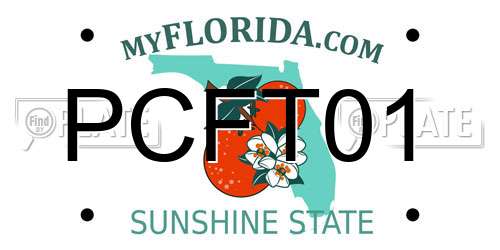 PCFT01 Florida License Plate
