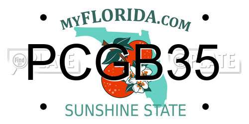 PCGB35 Florida License Plate